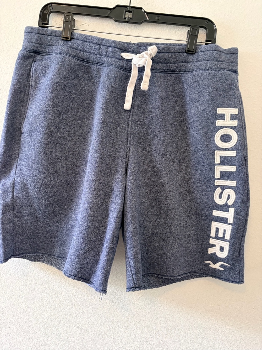 Hollister Navy Heather Drawstring Lounge Shorts